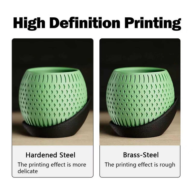 HzdaDeve مجموعة 2PK 0.4MM من الفولاذ المقسى السيراميكي Hotend لرأس الطباعة Centauri Carbon/Centauri مع فوهات إضافية 0.2MM 0.4MM 0.6MM وغطاء سيليكون 2PK وفرش فوهات 2PK - Image 5